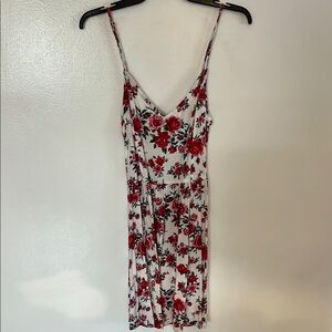 Red Rose Floral Dress